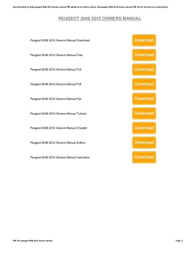 3008 manual download